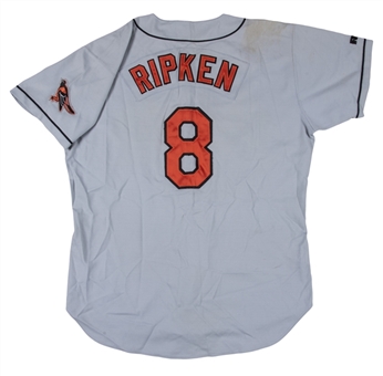 1996 Cal Ripken Jr. Game Used Baltimore Orioles Road Jersey (Ripken LOA)